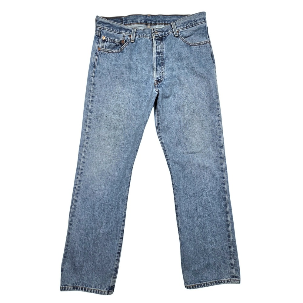 Vintage Levi's 501 Jeans Y2K Men 36×32 Fits 34×30 Light Wash Blue Straight Leg